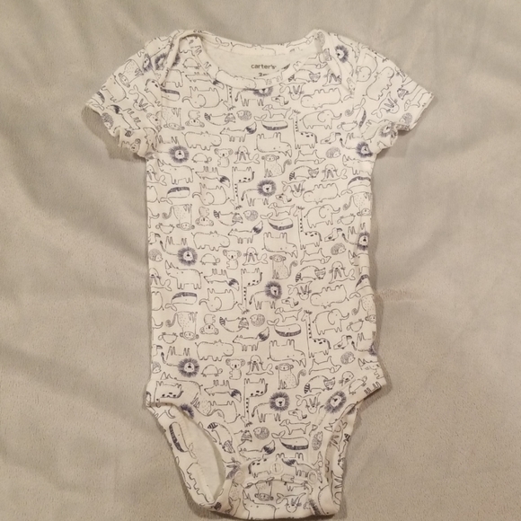 Carters white baby onsie - Picture 1 of 2